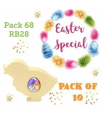 Special Offer 18mm Freestanding Easter Chick CREME EGG Holder - Pack of 10
